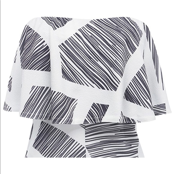 Black and white summer romper - Picture 3 of 3